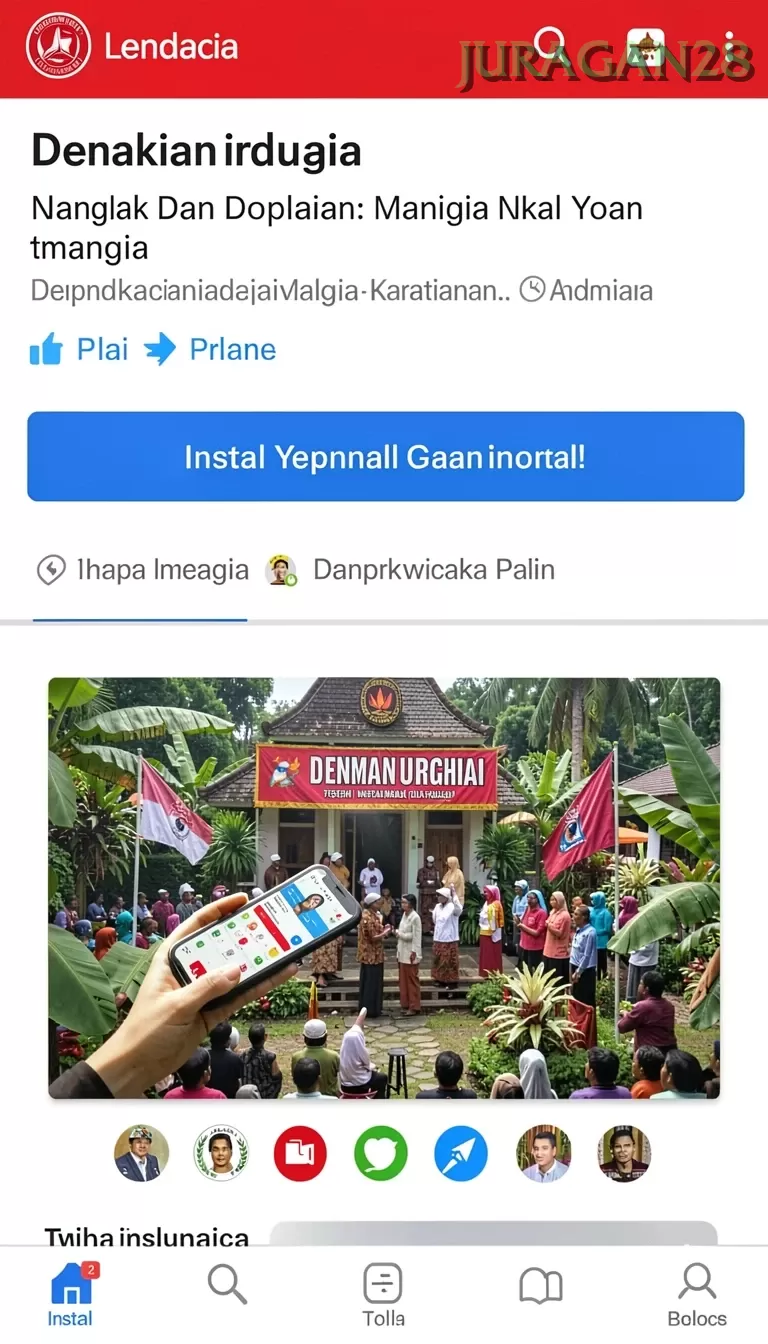 Cuplikan layar TTT888 — menu navigasi