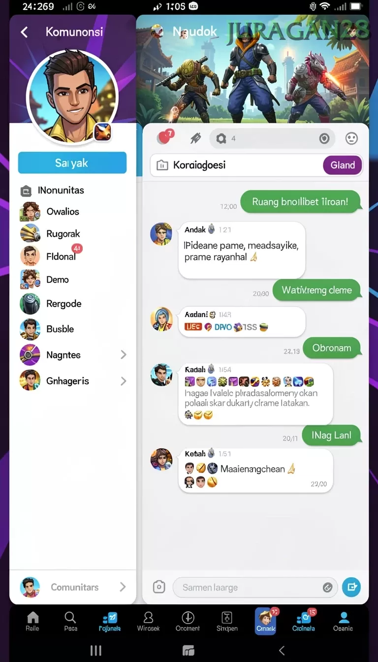 Cuplikan layar 8II — aktivitas