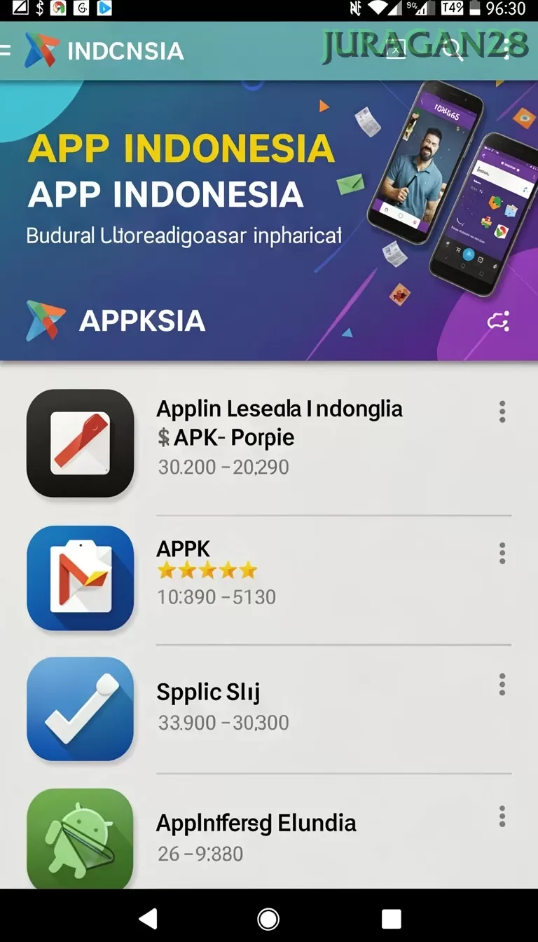 Cuplikan layar YOWESTOGEL — menu navigasi